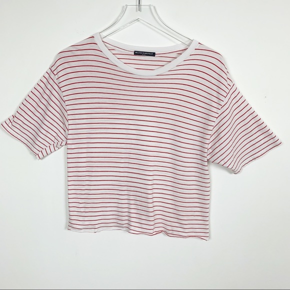Brandy Melville Tops - Brandy Melville Short Sleeve Striped T-Shirt